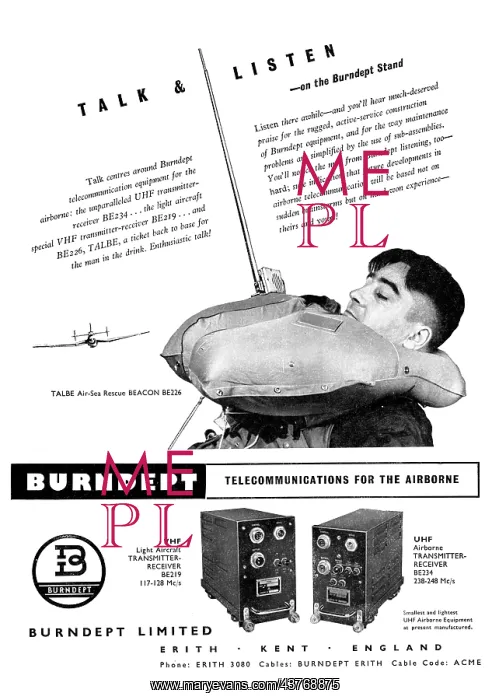: Burndept Airborne Telecommunications 1956 : Burndept Airborne Telecommunications 1956