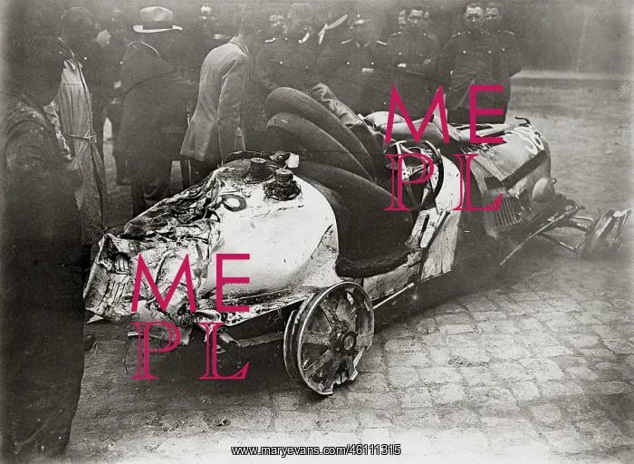 : Burned-out race car : Burned-out race car