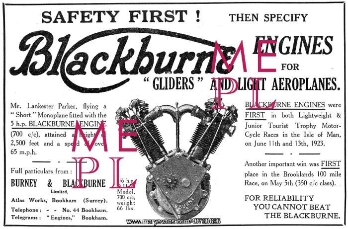 : Burney & Blackburne 5 hp Aircraft Engine : Burney & Blackburne 5 hp Aircraft Engine