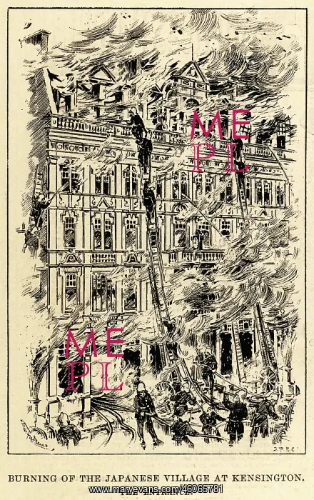 : Burning building in Kensington : Burning building in Kensington