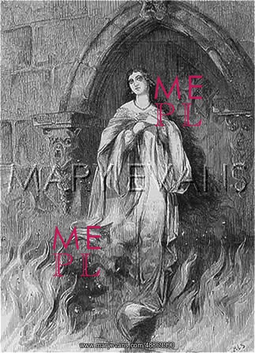 : Burning of Joan of Arc, in a stage production : Burning of Joan of Arc, in a stage production