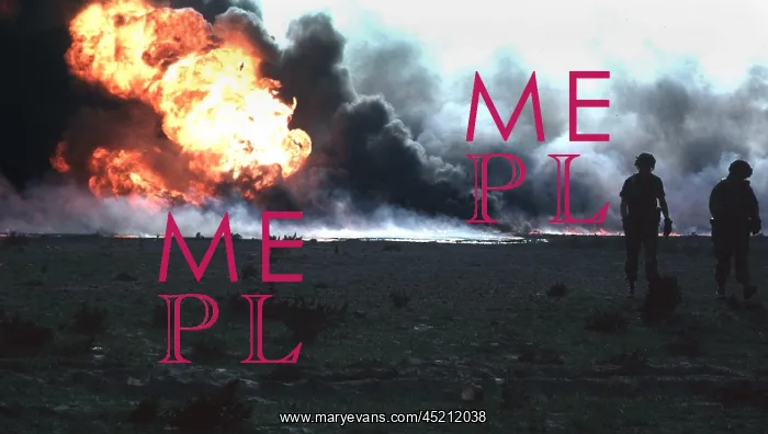 : Burning Kuwaiti oil field during the First ? : Burning Kuwaiti oil field during the First ?