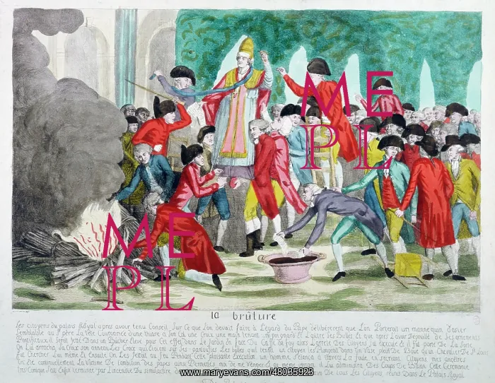 : Burning Sensation. Engraving. Paris, Musee : Burning Sensation. Engraving. Paris, Musee