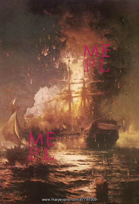  : Burning Ship in Harbor