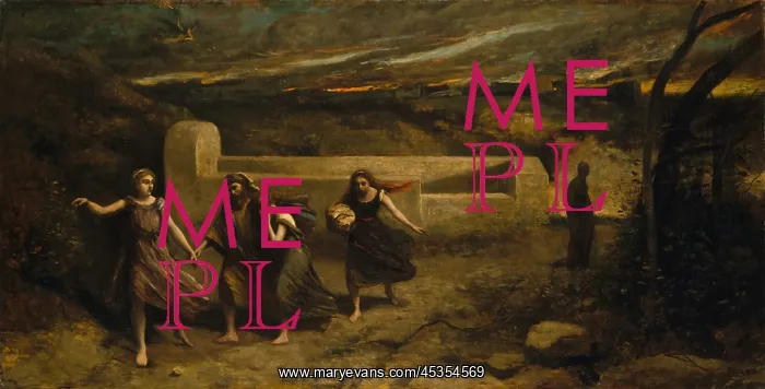  : THE BURNING OF SODOM, by Camille Corot, 1843-57