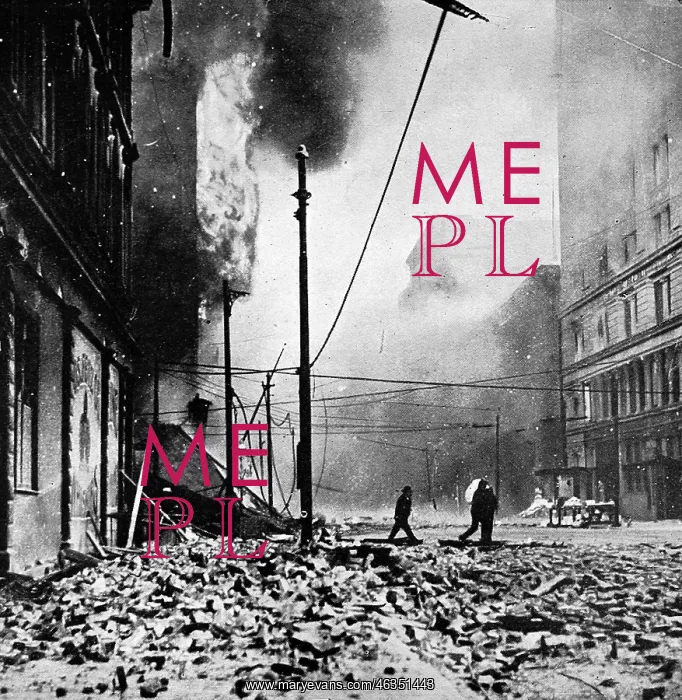 : A burning street after the San Francisco earthquake : A burning street after the San Francisco earthquake