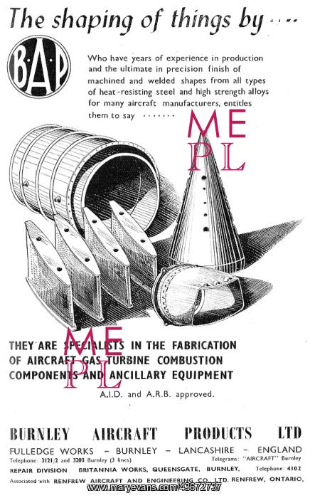 : Burnley Aircraft Products. BAP Fabricated Assemblies : Burnley Aircraft Products. BAP Fabricated Assemblies