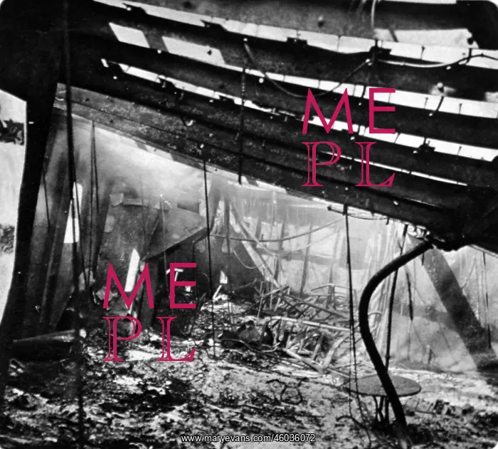  : In the burnt out liner, Morro Castle, the deck still smoulde