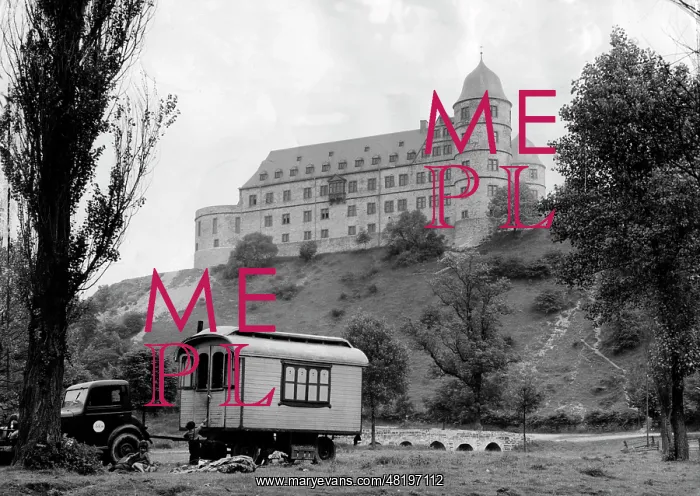 : Burnt out Wewelsburg after the 2nd World War : Burnt out Wewelsburg after the 2nd World War