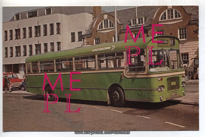 : Bus & Car Ephemera - 1960's, Southdown 433 : Bus & Car Ephemera - 1960's, Southdown 433