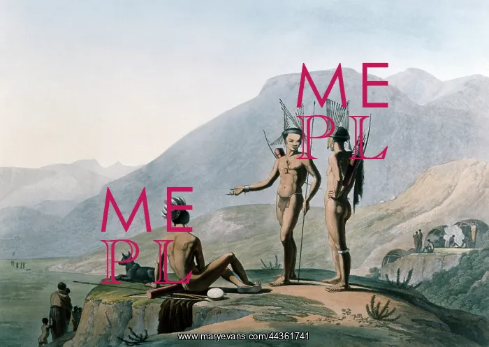 : Bushmen armed for an expedition, 1831 : Bushmen armed for an expedition, 1831