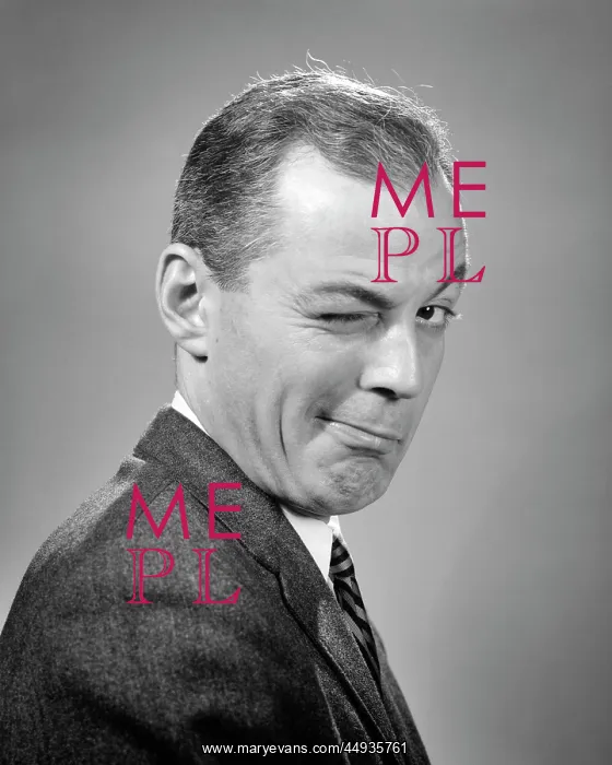 : Business Man Winking Eye Trick : Business Man Winking Eye Trick