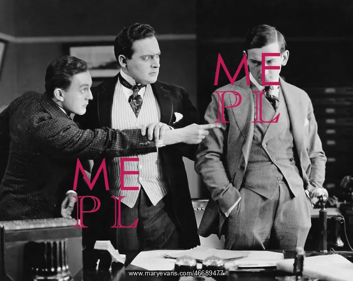 : Businessman accusing colleague : Businessman accusing colleague