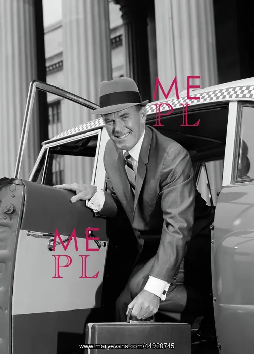 : Businessman holding briefcase getting out of : Businessman holding briefcase getting out of