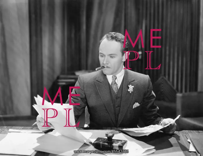 : Businessman working at desk : Businessman working at desk