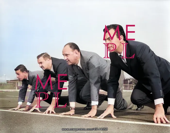 : Four Businessmen on the : Four Businessmen on the
