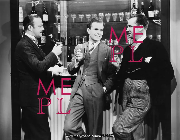 : Businessmen drinking together at bar : Businessmen drinking together at bar