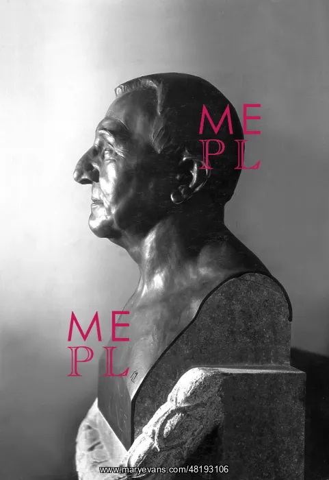 : The bust of Anton Bruckner : The bust of Anton Bruckner