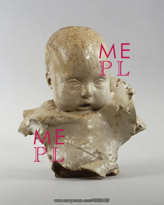 : Bust of a Baby with open mouth : Bust of a Baby with open mouth
