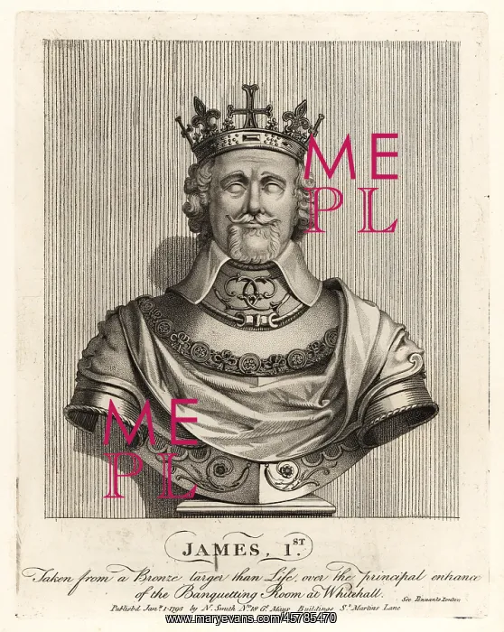 : Bust of King James I of England : Bust of King James I of England