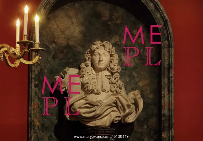 : Bust of Louis XIV, Square chamber, Chateau de : Bust of Louis XIV, Square chamber, Chateau de