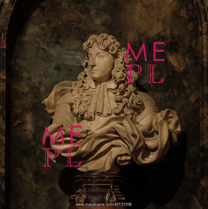 : Bust of Louis XIV, Square chamber, Chateau de : Bust of Louis XIV, Square chamber, Chateau de