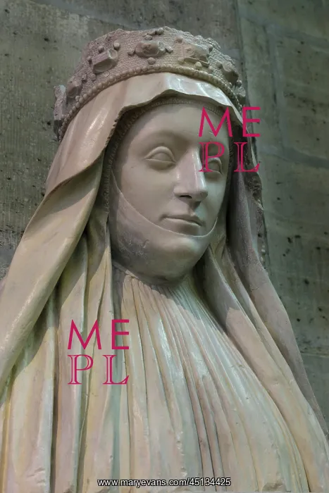 : Bust of Marie d'Anjou, Basilique Saint-Denis : Bust of Marie d'Anjou, Basilique Saint-Denis