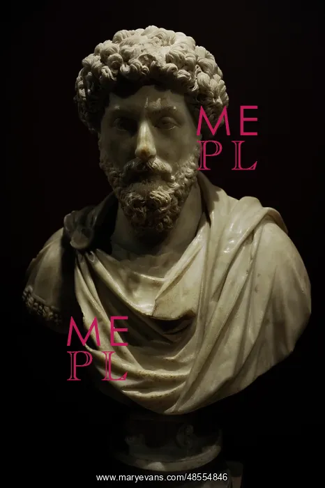 : Bust of the Roman emperor Marcus Aurelius (121-180 AD) : Bust of the Roman emperor Marcus Aurelius (121-180 AD)
