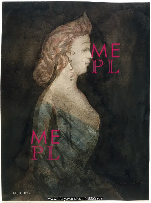: Bust of a woman in profile : Bust of a woman in profile
