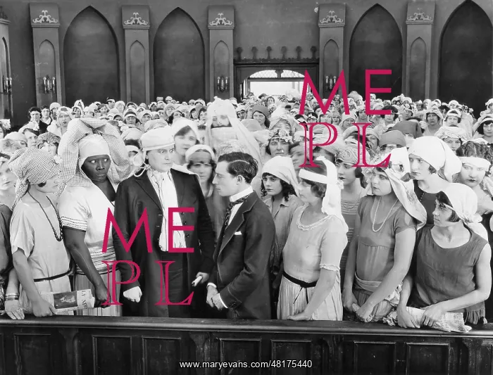 : Buster Keaton (center) in Seven Chances, 1925 : Buster Keaton (center) in Seven Chances, 1925
