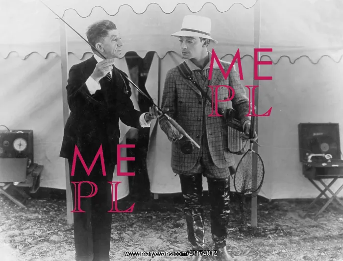 : Buster Keaton (right), the boxer, 1926 : Buster Keaton (right), the boxer, 1926