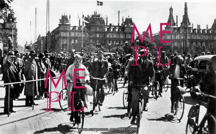 : Busy scene in Copenhagen, Denmark : Busy scene in Copenhagen, Denmark