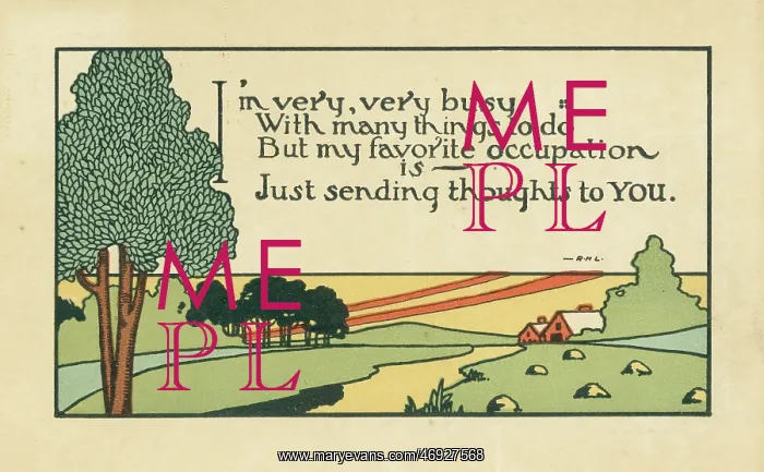: Busy but sending thoughts postcard : Busy but sending thoughts postcard