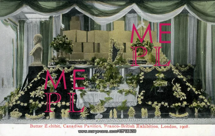 : Butter Exhibit, Canadian Pavilion, Franco-British Exhibition : Butter Exhibit, Canadian Pavilion, Franco-British Exhibition