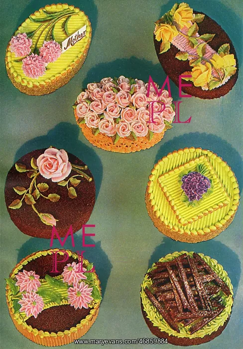 : Buttercream decorated iced cakes : Buttercream decorated iced cakes