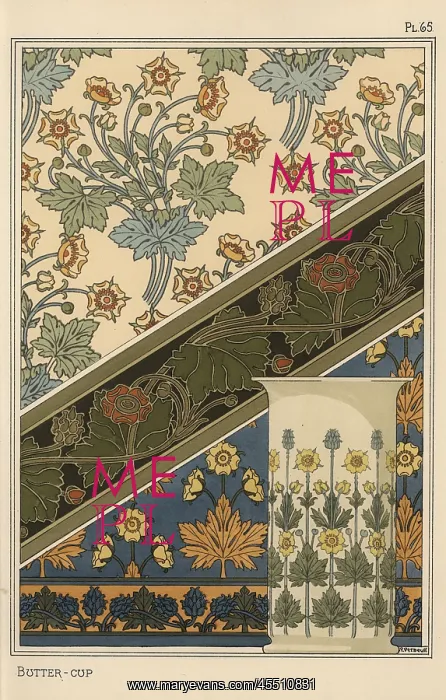  : Buttercup in art nouveau patterns