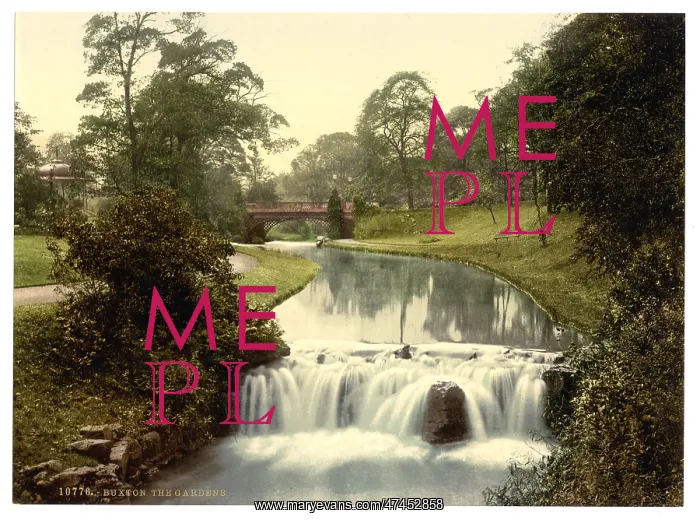 : Buxton, the gardens, Derbyshire, England : Buxton, the gardens, Derbyshire, England