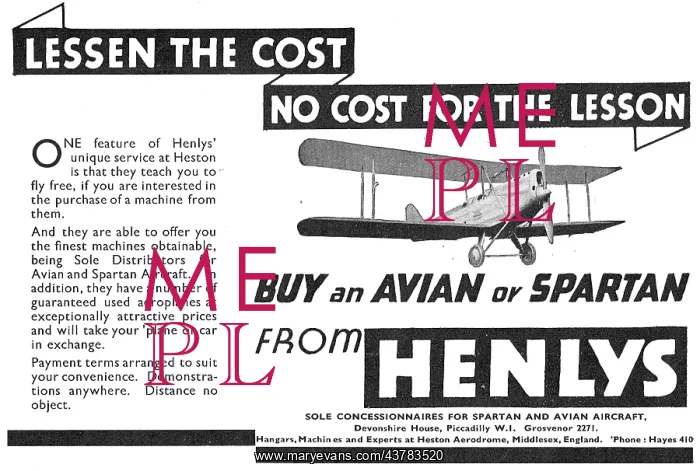 : Buy Your Avro Avian Or Spartan : Buy Your Avro Avian Or Spartan