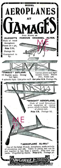 : Buy A Model Of Bleriot's Famous : Buy A Model Of Bleriot's Famous