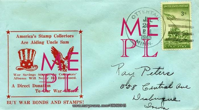 : Buy War Bonds and Stamps, WW2 envelope : Buy War Bonds and Stamps, WW2 envelope