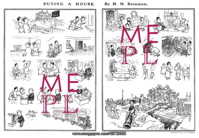 : Buying A House by H M Bateman : Buying A House by H M Bateman