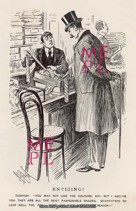 : Buying a Tie 1898 : Buying a Tie 1898