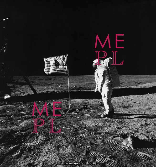 : Buzz Aldrin on the Moon with US Flag : Buzz Aldrin on the Moon with US Flag