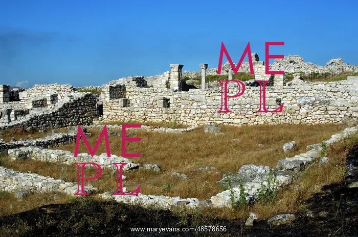 : Byllis Archeological Site. Cathedral. IV century A.C. Republ : Byllis Archeological Site. Cathedral. IV century A.C. Republ