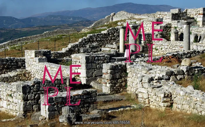 : Byllis Archeological Site. Cathedral. IV century A.C. Republ : Byllis Archeological Site. Cathedral. IV century A.C. Republ