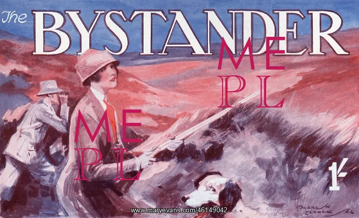 : Bystander masthead design, 1927 - Glorious Twelfth : Bystander masthead design, 1927 - Glorious Twelfth