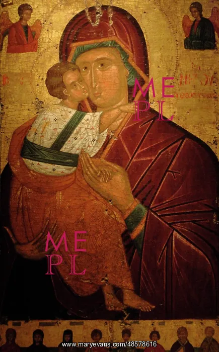  : Byzantine icon. Virgin Hodegetria. XVI century. Greece