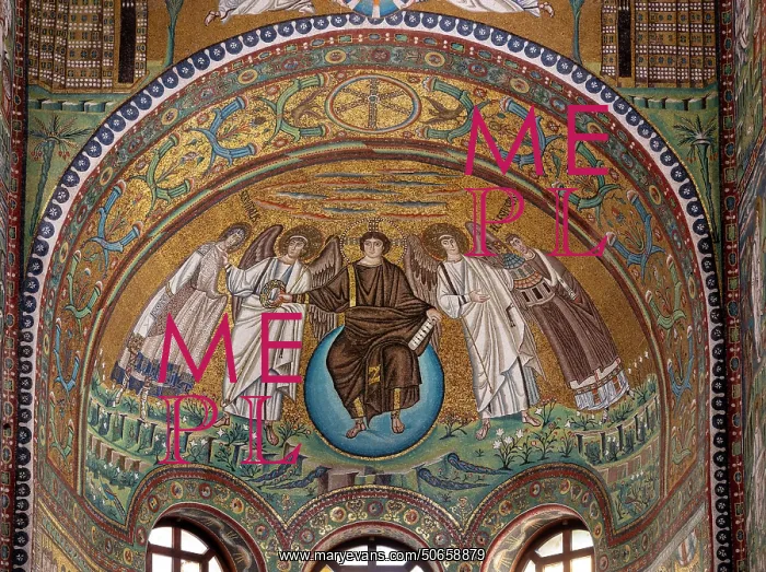 : Byzantine mosaic, Basilica of San Vitale, Ravenna, Italy : Byzantine mosaic, Basilica of San Vitale, Ravenna, Italy