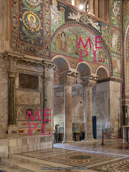 : Byzantine mosaic, Basilica of San Vitale, Ravenna, Italy : Byzantine mosaic, Basilica of San Vitale, Ravenna, Italy