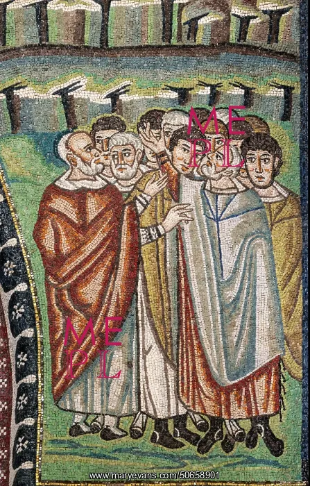 : Byzantine mosaic, Basilica of San Vitale, Ravenna, Italy : Byzantine mosaic, Basilica of San Vitale, Ravenna, Italy